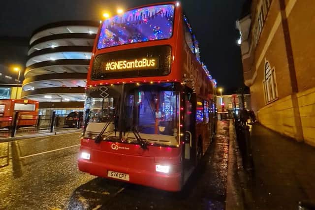 Go North East have launched the open-top Santa bus.