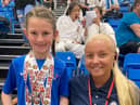 Charley Foster with Dokan coach Eleisha Mitchinson.