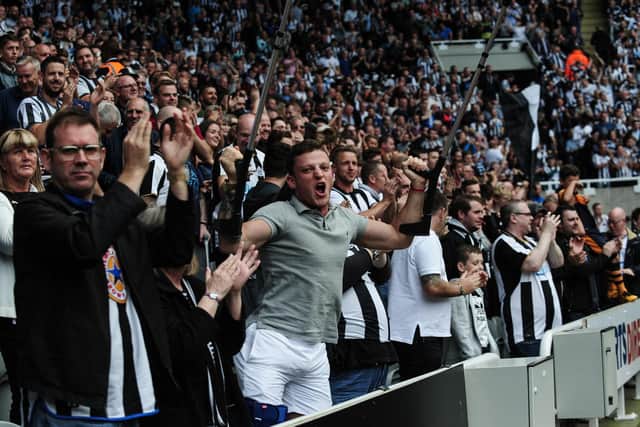 Newcastle United fans at St James's Park.