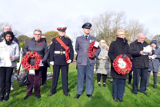 Friends of Westoe Cemetery Remembrance Service at Dr Winterbottom's tomb.