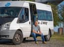 Ex-soldier and University of Sunderland student Andrew Marshall who is travelling around the coast of England to raise funds to mark World Mental Health Day.