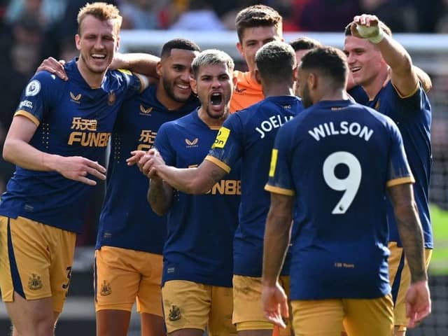 Newcastle United extended their unbeaten run in London with a win over Brentford (Photo by GLYN KIRK/AFP via Getty Images)