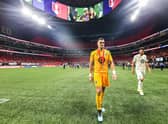 ATLANTA, GA - AUGUST 27: Vito Mannone #1 of Minnesota United heads off the field following a loss to Atlanta United 2-1 in the U.S. Open Cup Final at Mercedes-Benz Stadium on August 27, 2019 in Atlanta, Georgia. (Photo by Carmen Mandato/Getty Images)