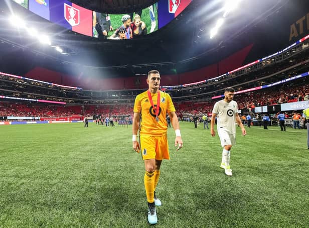 ATLANTA, GA - AUGUST 27: Vito Mannone #1 of Minnesota United heads off the field following a loss to Atlanta United 2-1 in the U.S. Open Cup Final at Mercedes-Benz Stadium on August 27, 2019 in Atlanta, Georgia. (Photo by Carmen Mandato/Getty Images)