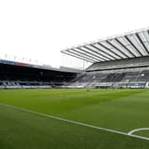 General view inside the stadium prior to the Premier League match between Newcastle United and West Ham United at St. James Park on April 17.