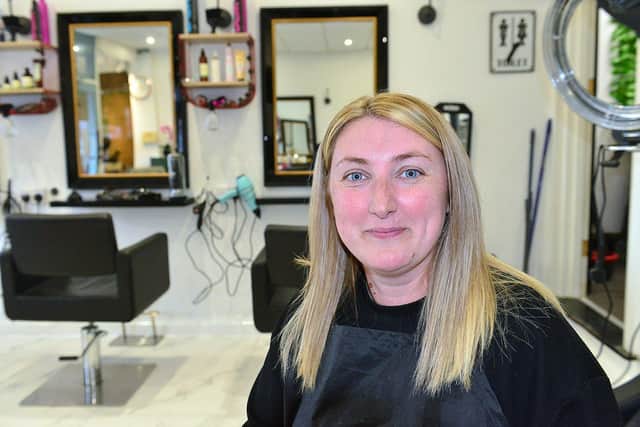 Sinead Clayton, owner of The Hairdresser On The Corner in South Shields.