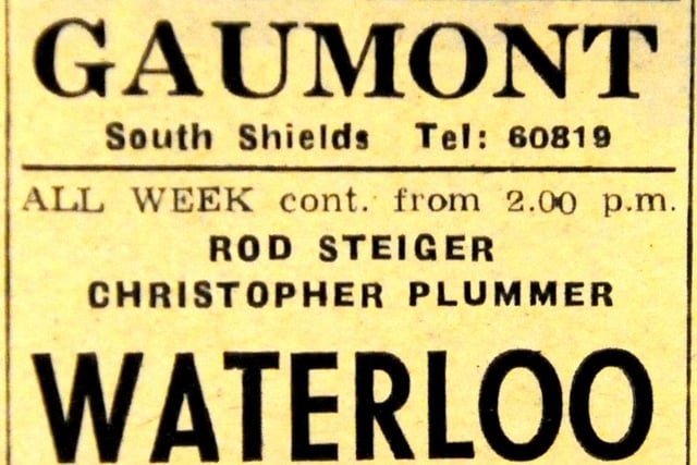 An epic at the Gaumont where Rod Steiger played Napoleon in the film Waterloo with Christopher Plummer also starring. Did you see it?