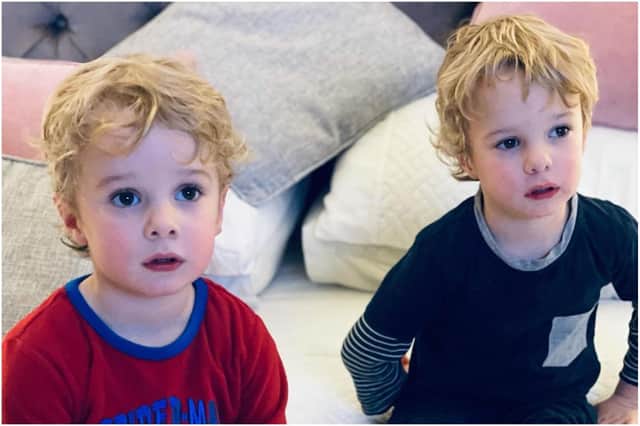 Twins Michael and Jaxon Parker are inspiring other families with their autism journey. Photo by Lisa Parker.