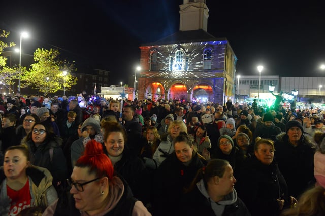Big crowds for the South Shields Christmas lights switch on