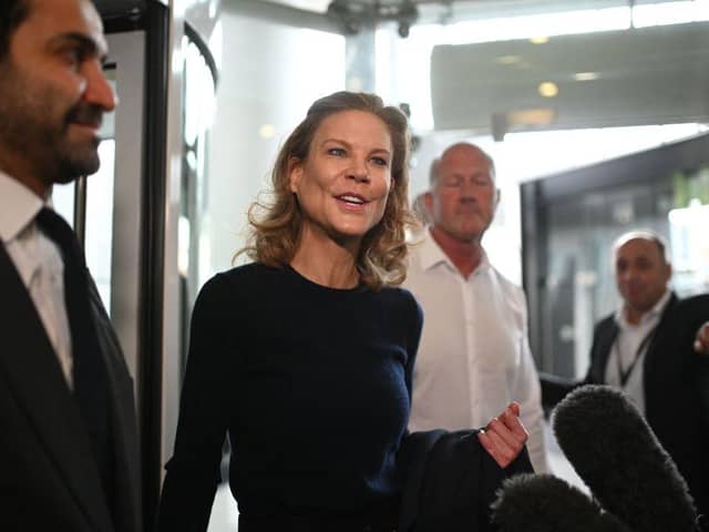 Newcastle United's new director Amanda Staveley (Photo by Oli SCARFF / AFP) (Photo by OLI SCARFF/AFP via Getty Images)