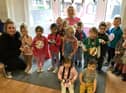 Children get a visit from author Tracey Horner.