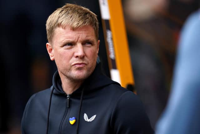 Newcastle United head coach Eddie Howe.