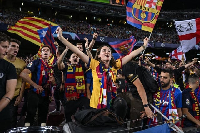 Average league attendance at the Spotify Camp Nou this season = 82,919