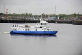 The crew of the Shields Ferry rescued a name from the River Tyne.
