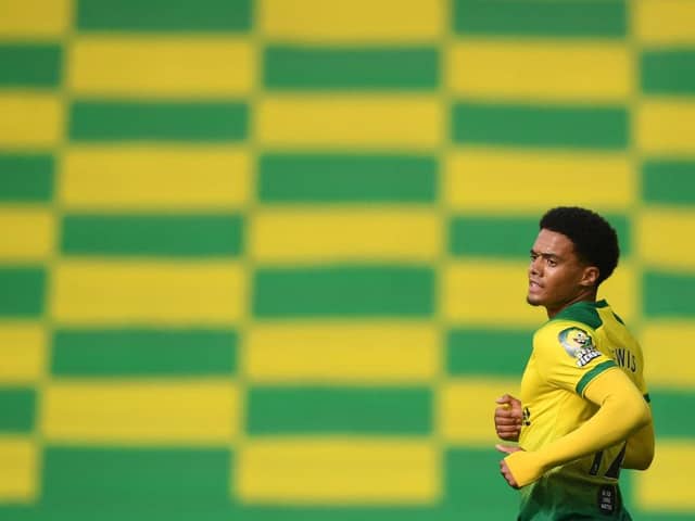 NORWICH, ENGLAND - JUNE 27: Jamal Lewis of Norwich City looks on during the FA Cup Quarter Final match between Norwich City and Manchester United at Carrow Road on June 27, 2020 in Norwich, England. (Photo by Joe Giddens/Pool via Getty Images)