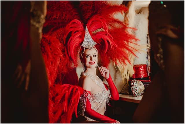 Caroline Raynal is the prinicpal dancer at the Moulin Rouge.