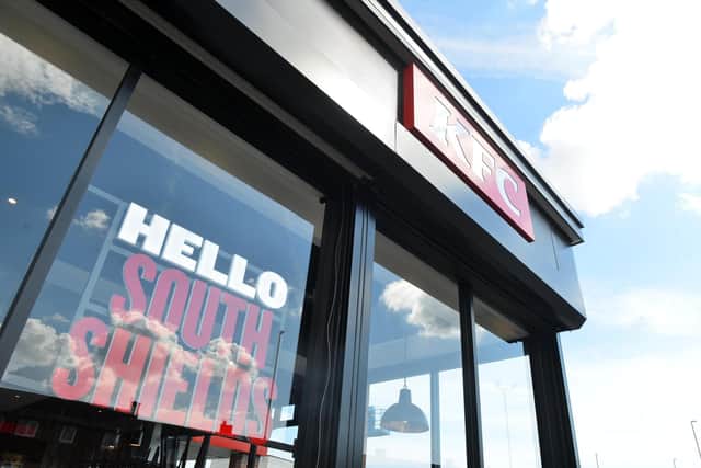 KFC South Shields opens its doors for customers following a refurbishment.