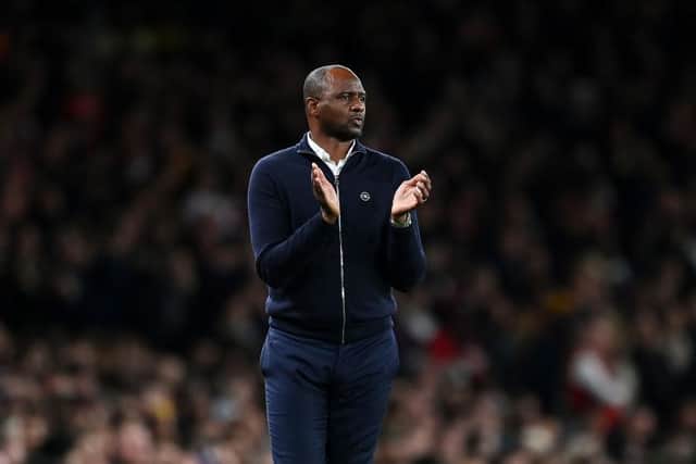 Patrick Vieira believes Newcastle United will 'put on a show' at Selhurst Park (Photo by Shaun Botterill/Getty Images)