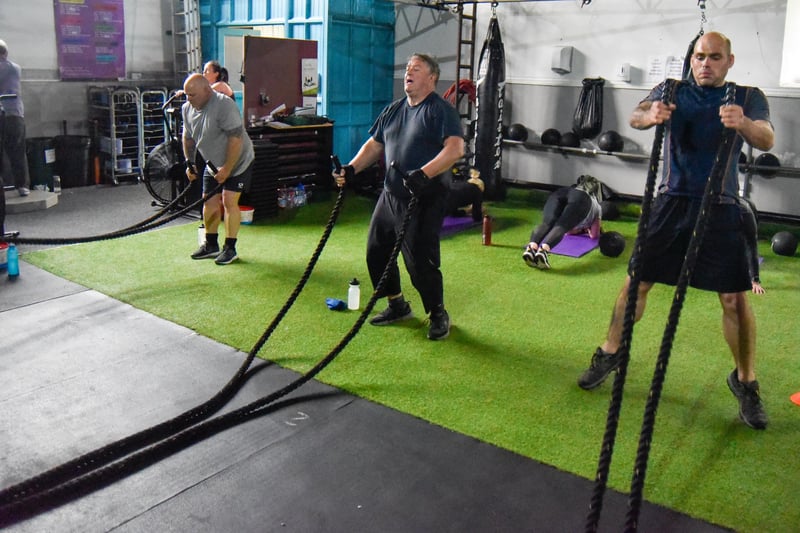 People enjoying physical training sessions inside at STK Fitness in South Tyneside