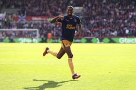 Alexander Isak scored Newcastle United's winner against Brentford. (Photo by Alex Pantling/Getty Images)