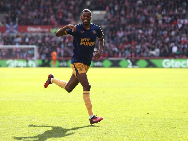 Alexander Isak scored Newcastle United's winner against Brentford. (Photo by Alex Pantling/Getty Images)