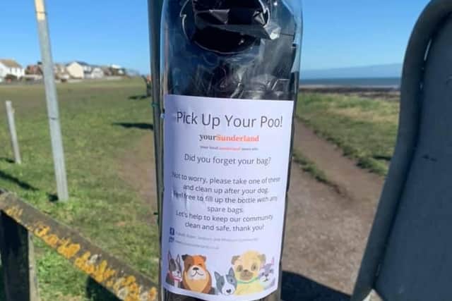 The poop bag holders have been placed near parks and beaches.