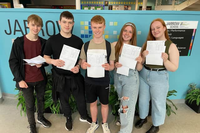 Jarrow School students celebrate their GCSE results