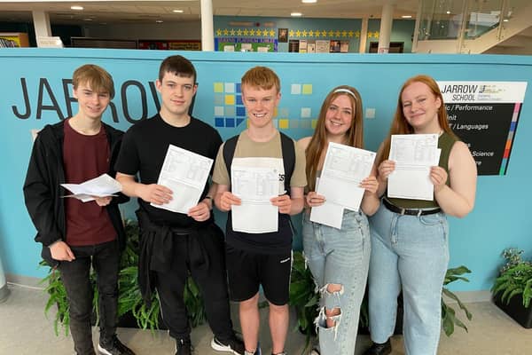Jarrow School students celebrate their GCSE results