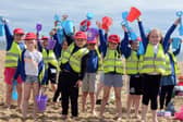Children from St Oswald's RC Primary School at last year's Sandcastle Challenge.