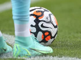 Nike Strike Aerowsculpt Official Premier League ball. (Photo by Lewis Storey/Getty Images)