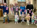 Reverend Paul Barker, Rector of the Boldons, with the Little Angels Toddler Group getting ready for the Royal Teddy Bears Picnic at St Nicholas Church.