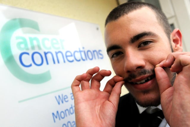 Josef Craig was taking part in Movember to raise funds for Cancer Connections in 2013.