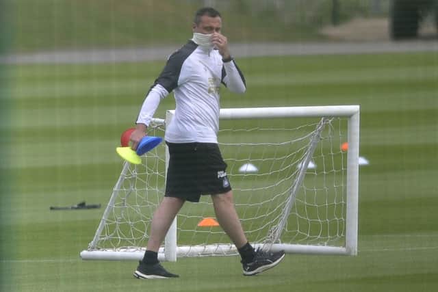 Steve Harper at Newcastle United's training base.