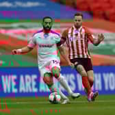 Chris Maguire in action during the Papa John's Trophy final