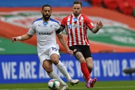 Chris Maguire in action during the Papa John's Trophy final