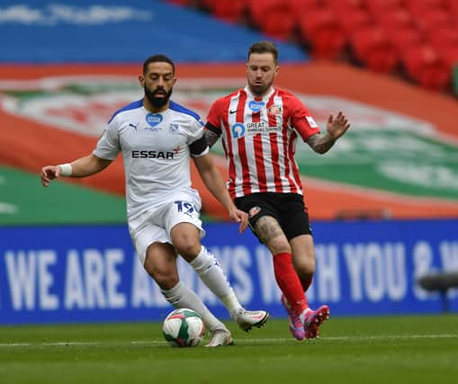 Chris Maguire in action during the Papa John's Trophy final