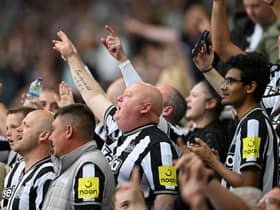 Newcastle United supporters at St James’ Park.  