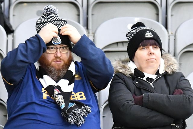 It was a cold New Year's Eve at St James's Park