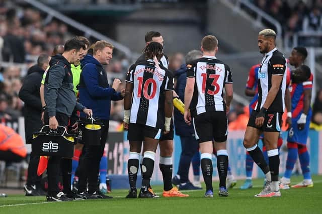 Newcastle United all-but secured their Premier League status with victory over Crystal Palace (Photo by Stu Forster/Getty Images)