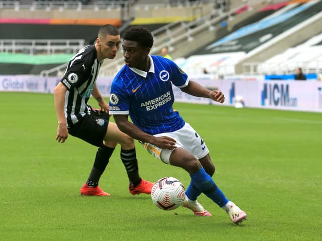 Newcastle United's relegation battle rivals Brighton dealt injury blow with Tariq Lamptey out for the rest of the season. (Photo by Lindsey Parnaby - Pool/Getty Images)