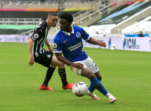 Newcastle United's relegation battle rivals Brighton dealt injury blow with Tariq Lamptey out for the rest of the season. (Photo by Lindsey Parnaby - Pool/Getty Images)