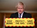Prime Minister Boris Johnson during a media briefing in Downing Street, London, on coronavirus (COVID-19). Picture date: Friday January 22, 2021. PA Photo. See PA story HEALTH Coronavirus. Photo credit should read: Leon Neal/PA Wire