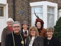 (Front LtR) Mayor and Mayoress of South Tyneside and Leader of South Tyneside Council, Councillor Tracey Dixon with (back row) Deputy Leader of South Tyneside Council, Councillor Joan Atkinson and Rosie Nichols (with the Box Brownie camera) and Emily Hope in period costume from Beamish Museum.