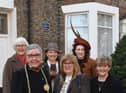 (Front LtR) Mayor and Mayoress of South Tyneside and Leader of South Tyneside Council, Councillor Tracey Dixon with (back row) Deputy Leader of South Tyneside Council, Councillor Joan Atkinson and Rosie Nichols (with the Box Brownie camera) and Emily Hope in period costume from Beamish Museum.
