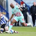 Andre Ayew playing for Swansea City.