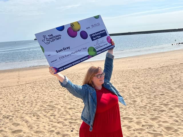 Lottery winner Sam Gray