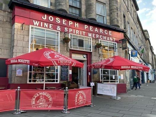 Joseph Pearce Wine and Spirit Merchant are also one of the many pubs across Edinburgh that will be welcoming customers outside for an alcoholic drink come April 26.