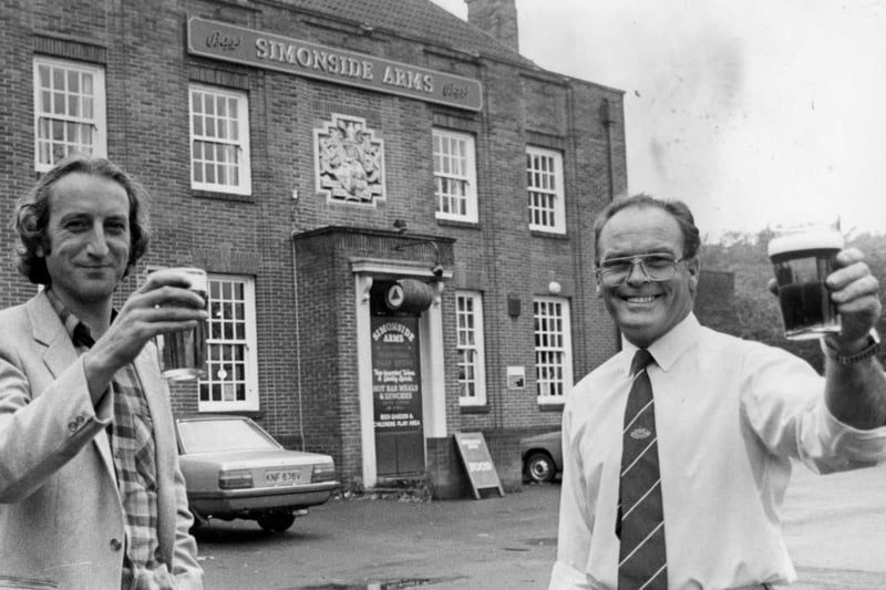 The Simonside Arms in the picture in October 1987. Does this bring back memories?