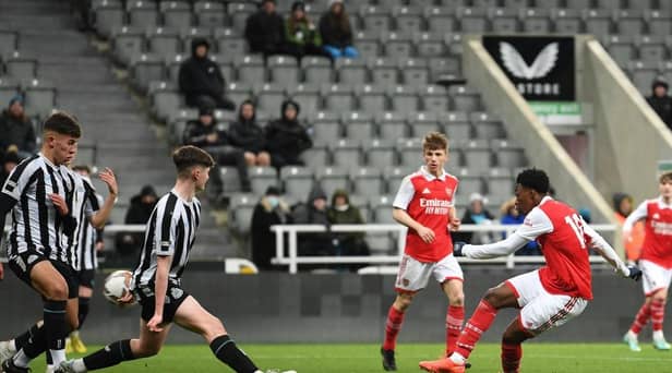 Osman Kamara's late strike secured the win for Arsenal  (Photo by David Price/Arsenal FC via Getty Images)