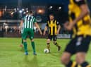 Louis Storey played for the majority of the match with a wrist injury.  Picture by Richard Waugh.
